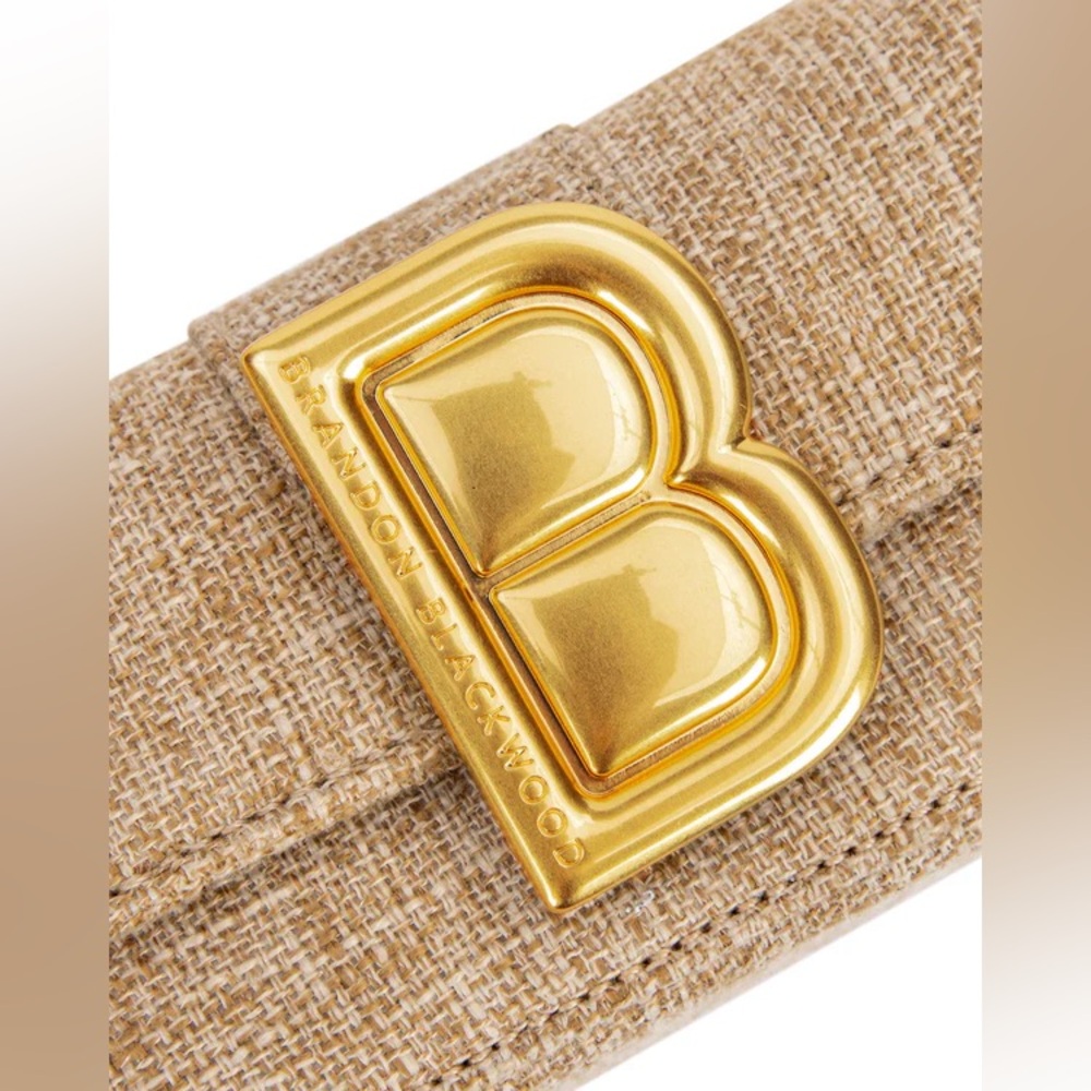 Brandon Blackwood Micro Nia Bag- Beige Linen - Picture 5 of 8